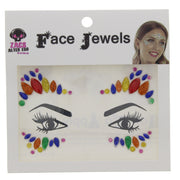 Rainbow Glitter Crystal Stone Face Gems / Jewels