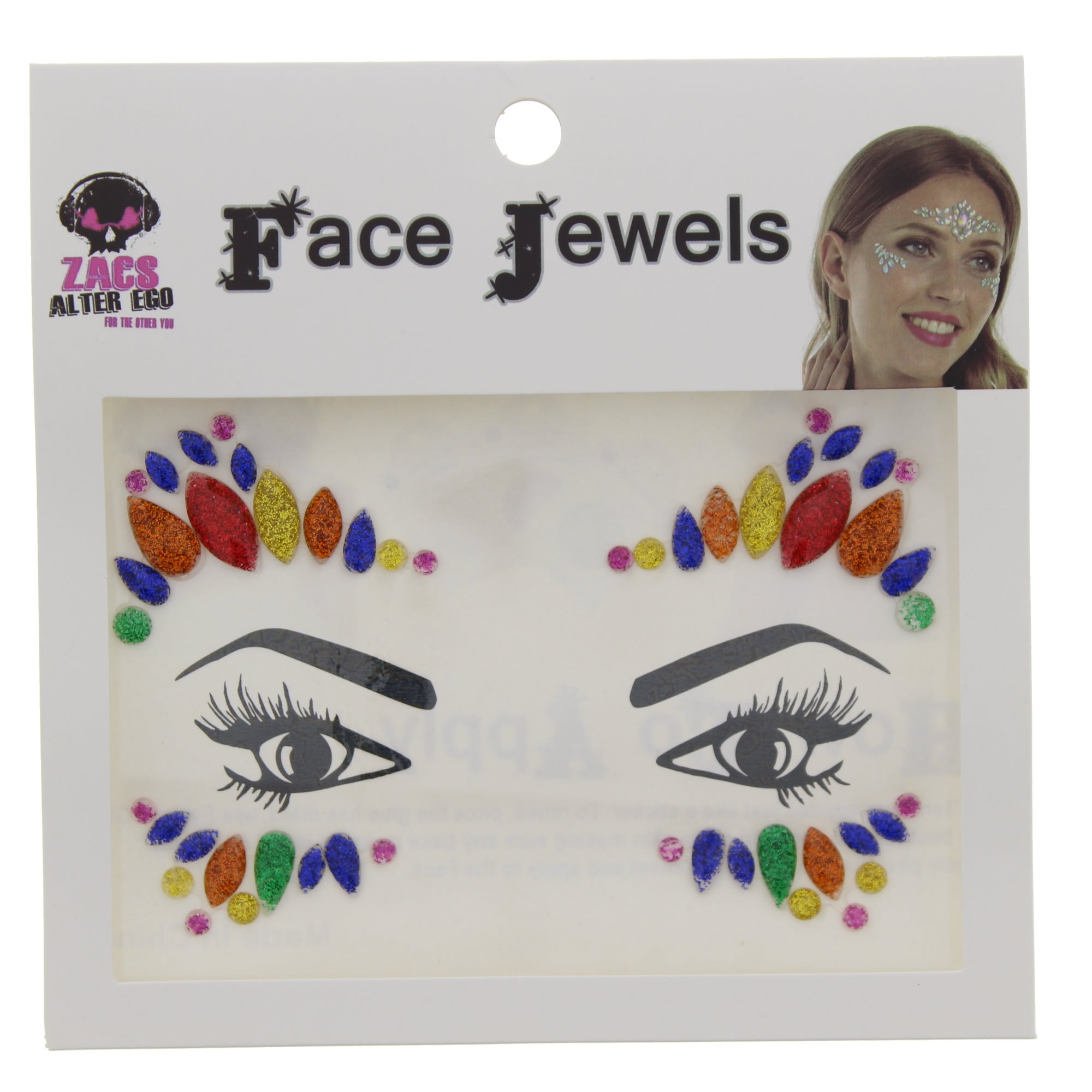 Crystal Stone Face Gems / Jewels - Style K