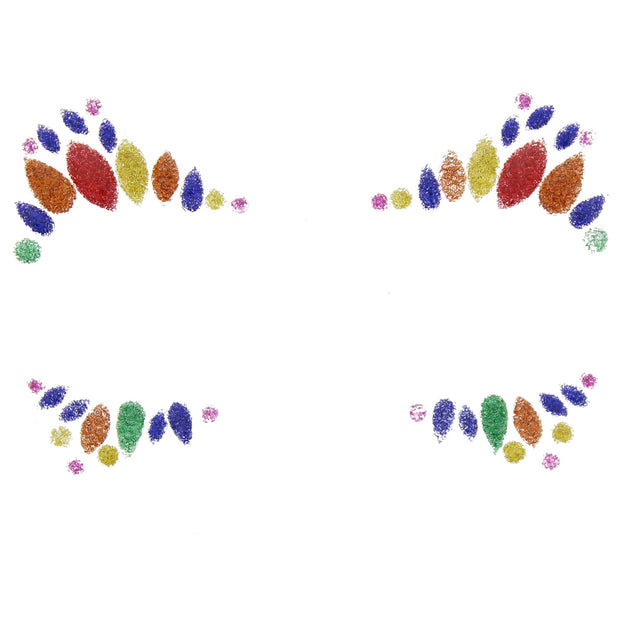 Rainbow Glitter Crystal Stone Face Gems / Jewels
