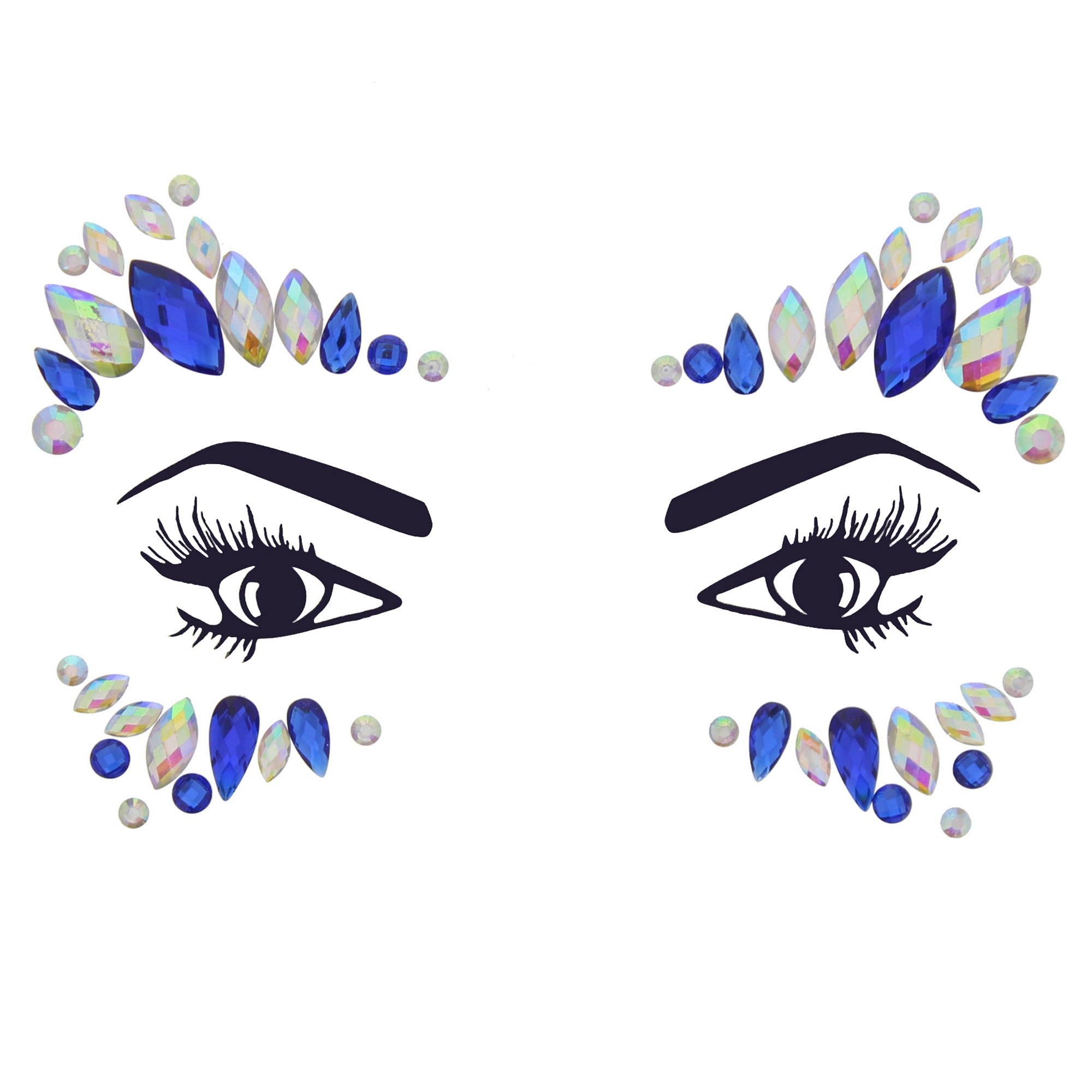 Crystal Stone Face Gems / Jewels - Style K