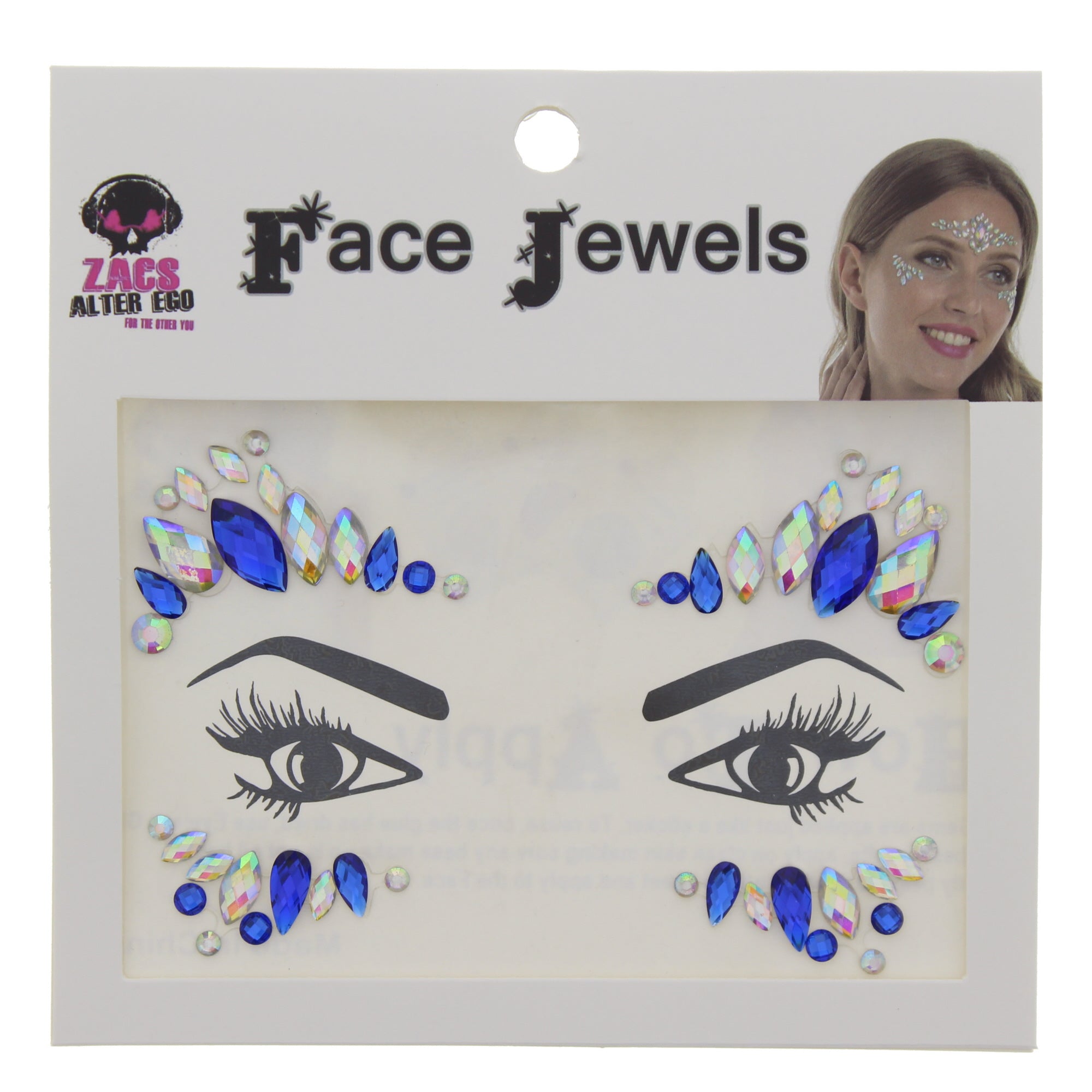 Crystal Stone Face Gems / Jewels - Style K