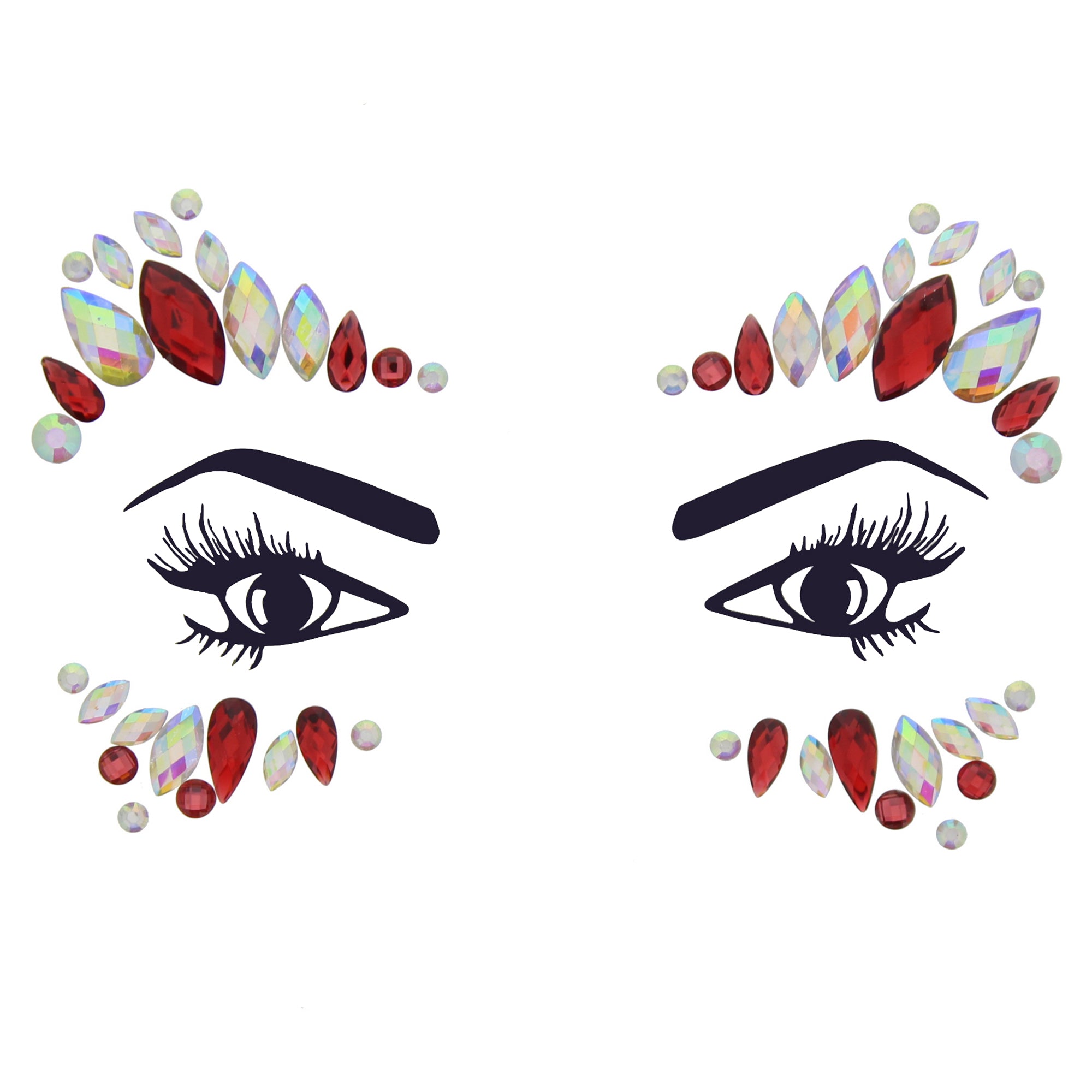Crystal Stone Face Gems / Jewels - Style K