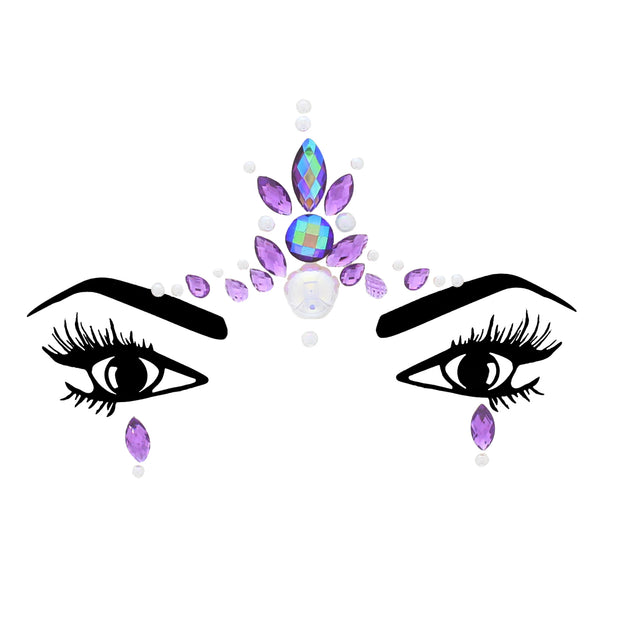 Crystal Stone Face Gems / Jewels - Style L