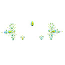 Crystal Stone Face Gems / Jewels - Style M