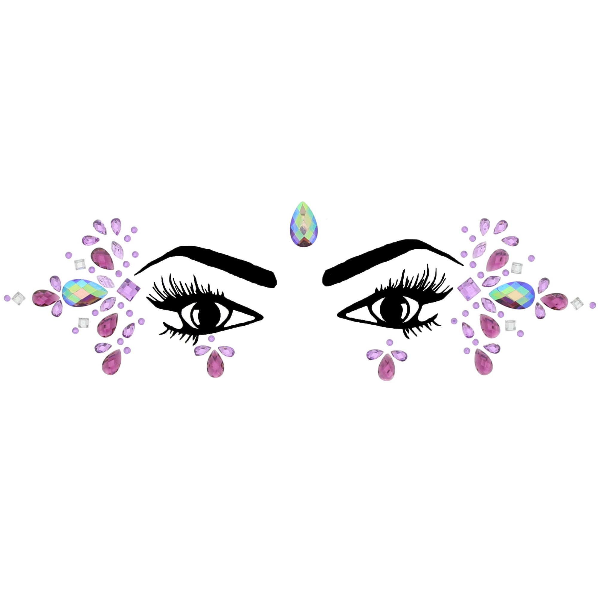 Crystal Stone Face Gems / Jewels - Style M