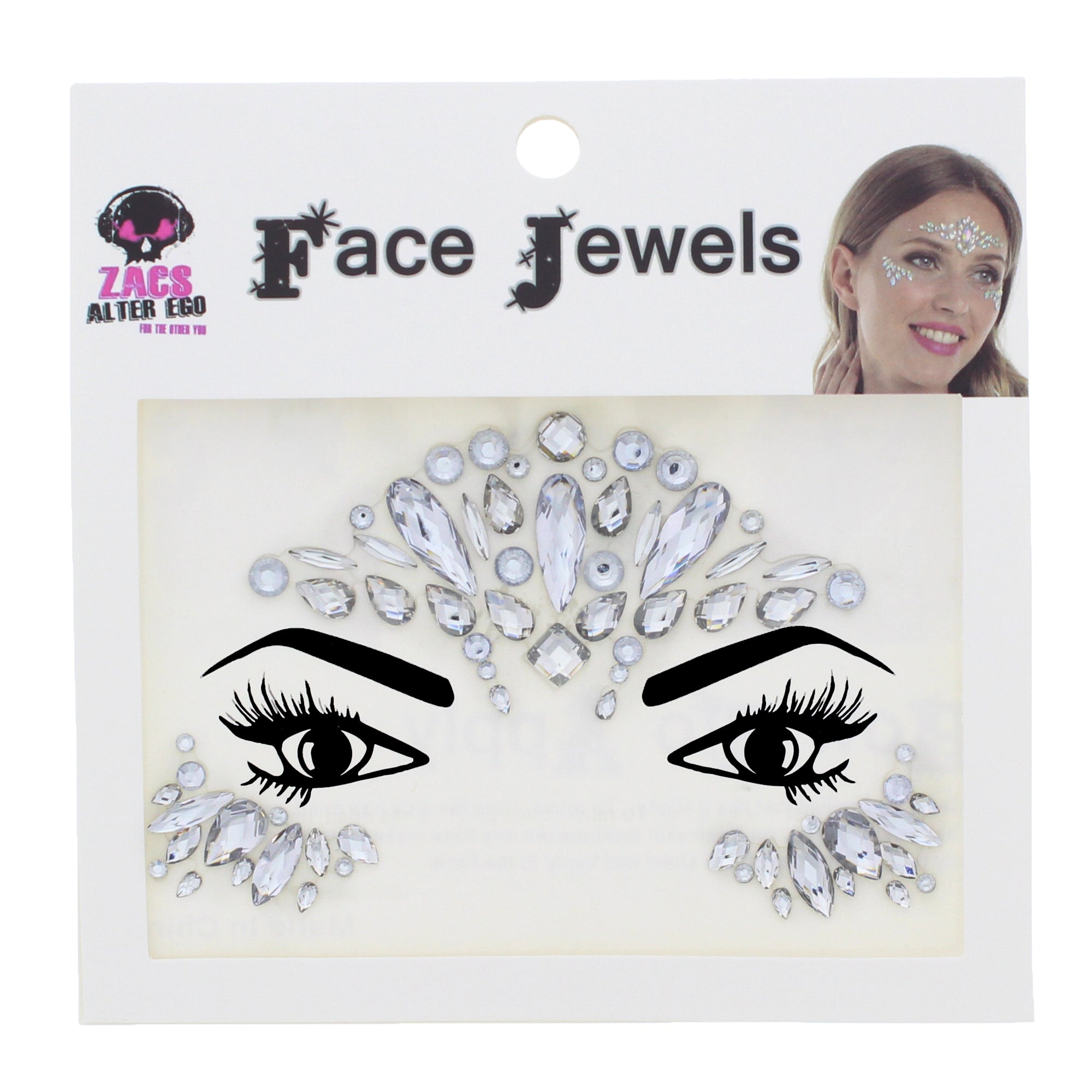 Crystal Stone Face Gems / Jewels - Style N