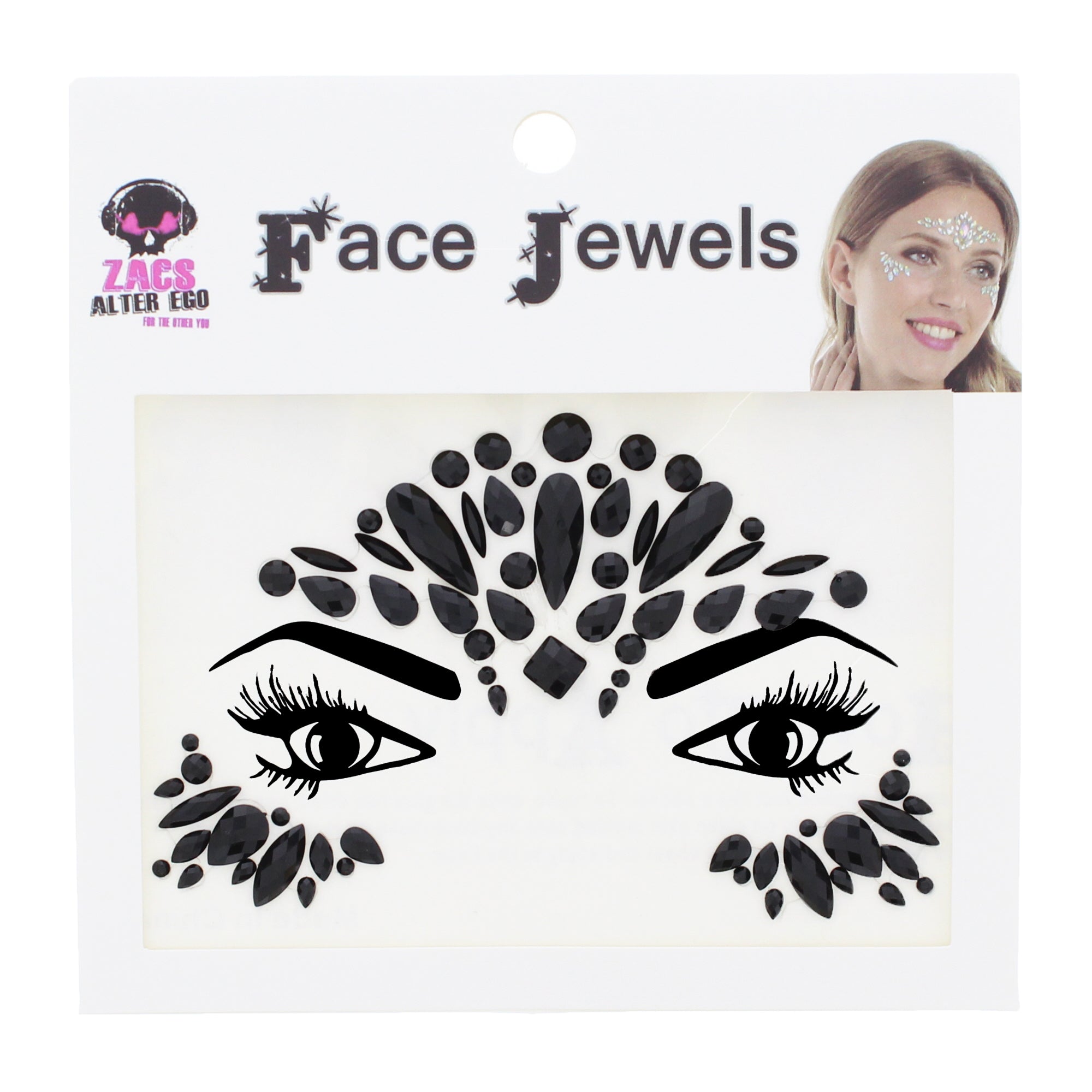 Crystal Stone Face Gems / Jewels - Style N