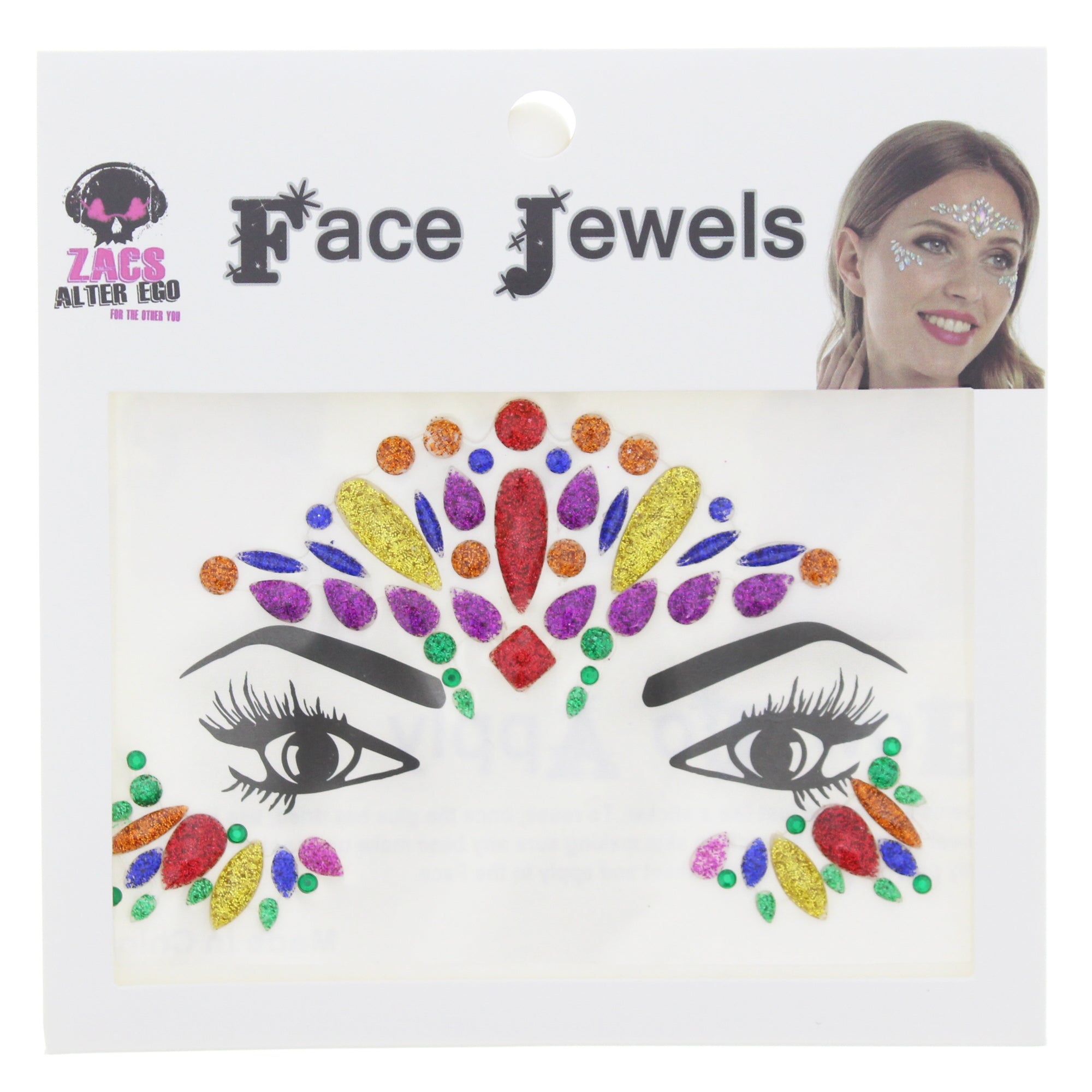 Crystal Stone Face Gems / Jewels - Style N