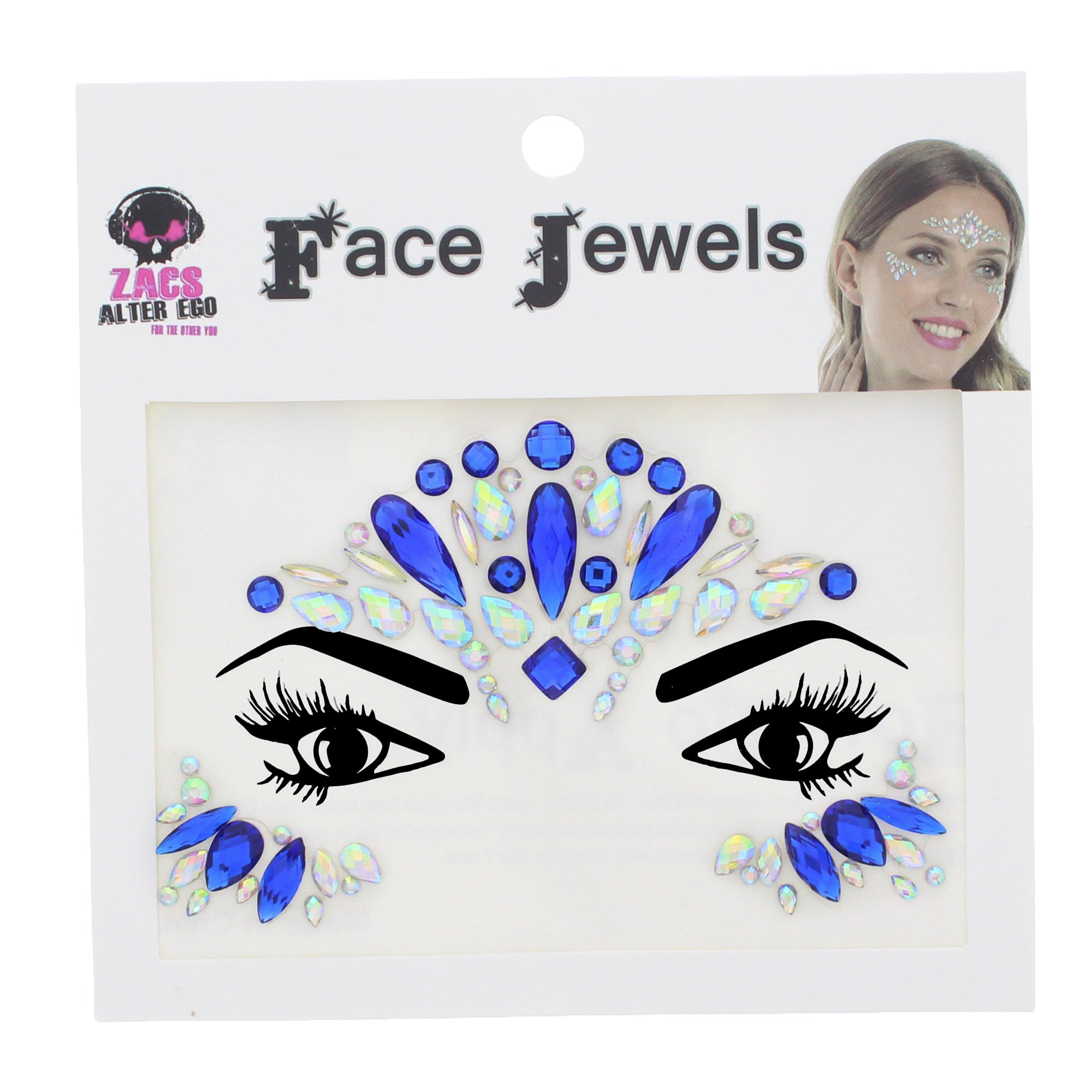 Crystal Stone Face Gems / Jewels - Style N