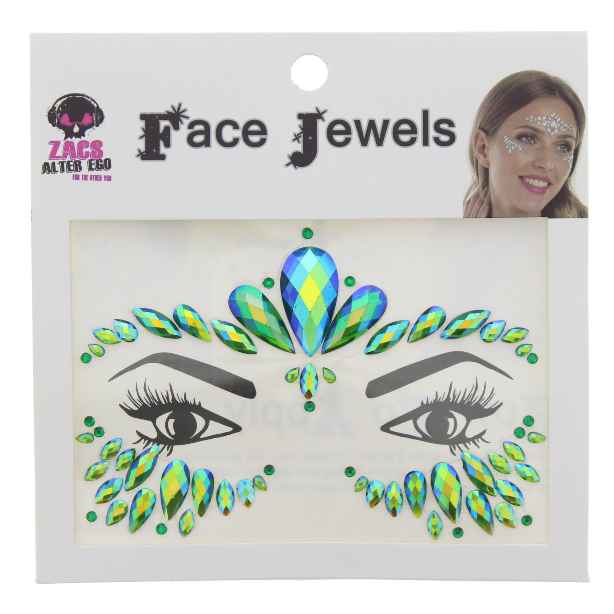 Crystal Stone Face Gems / Jewels - Style O