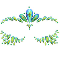 Crystal Stone Face Gems / Jewels - Style O