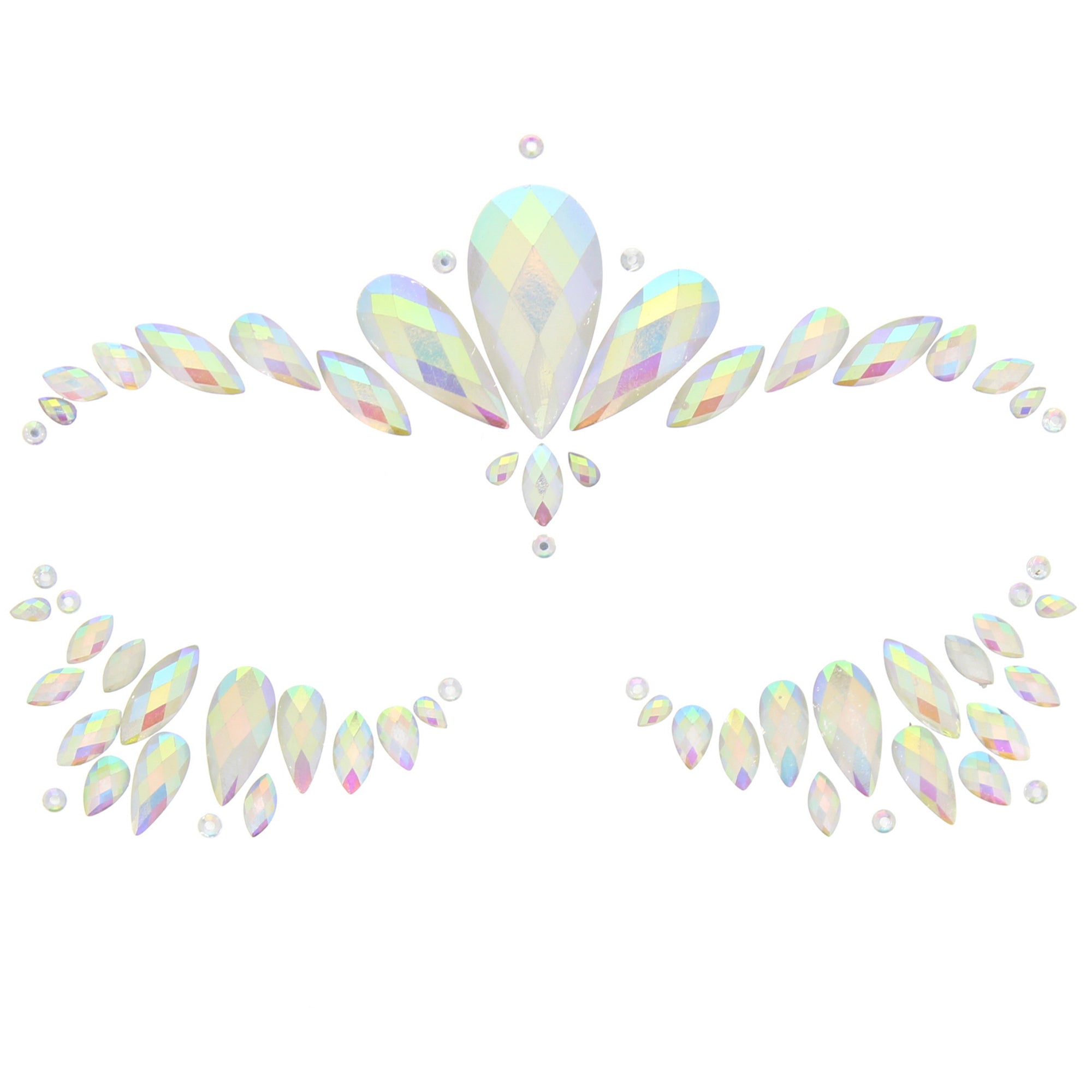 Glow in the Dark Crystal Stone Face Gems / Jewels