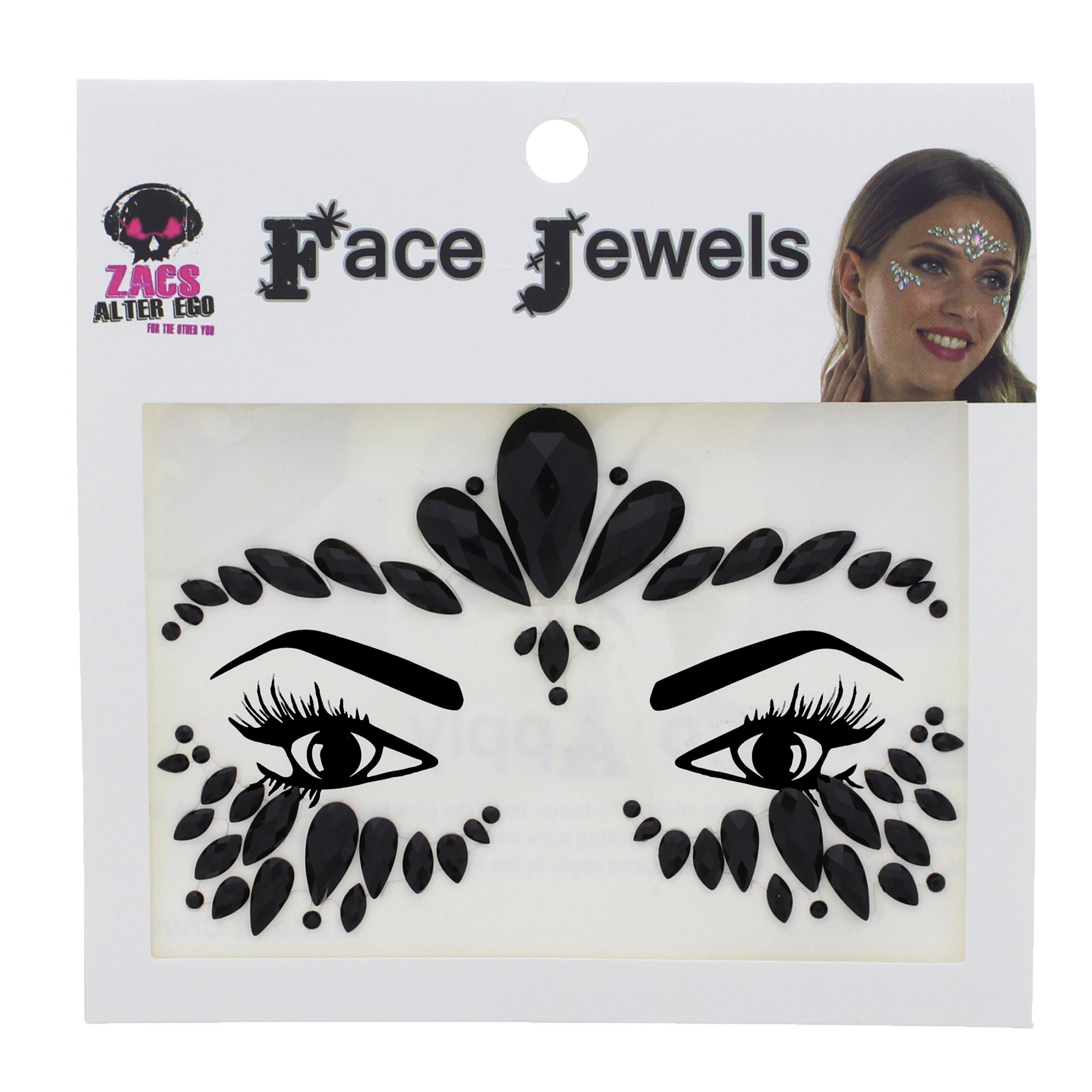 Crystal Stone Face Gems / Jewels - Style O