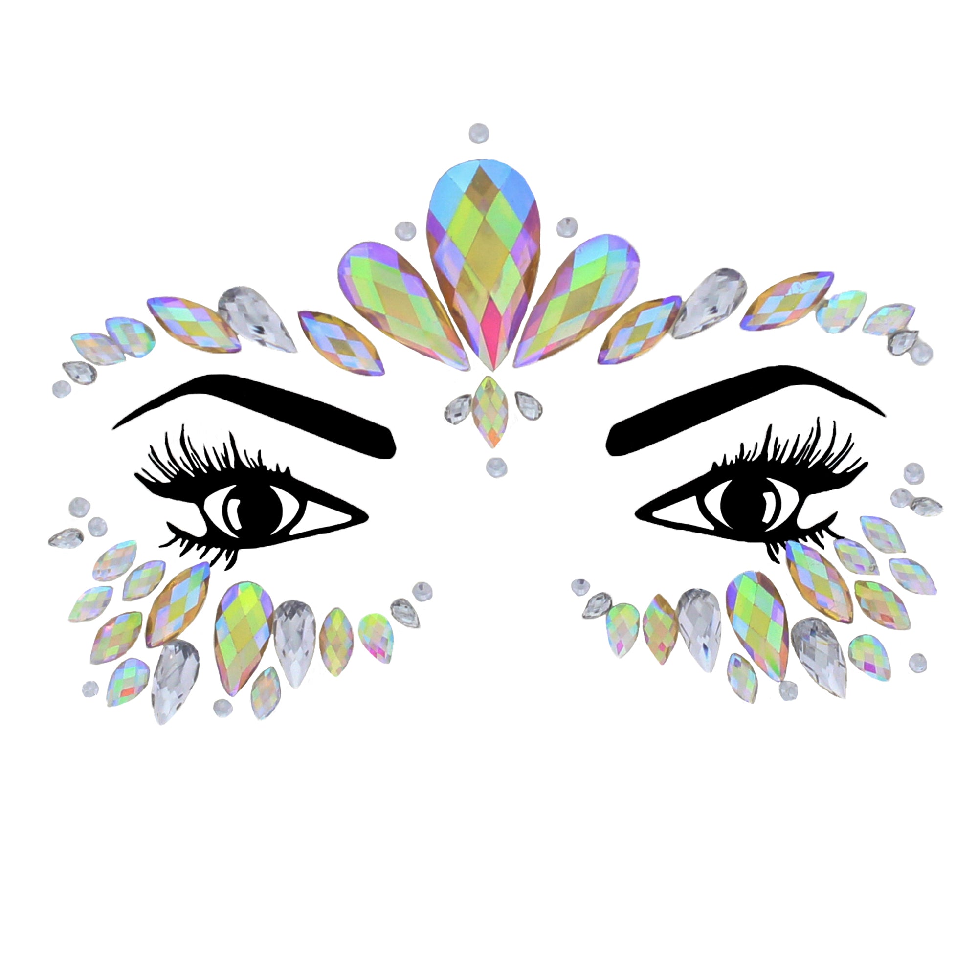 Crystal Stone Face Gems / Jewels - Style O