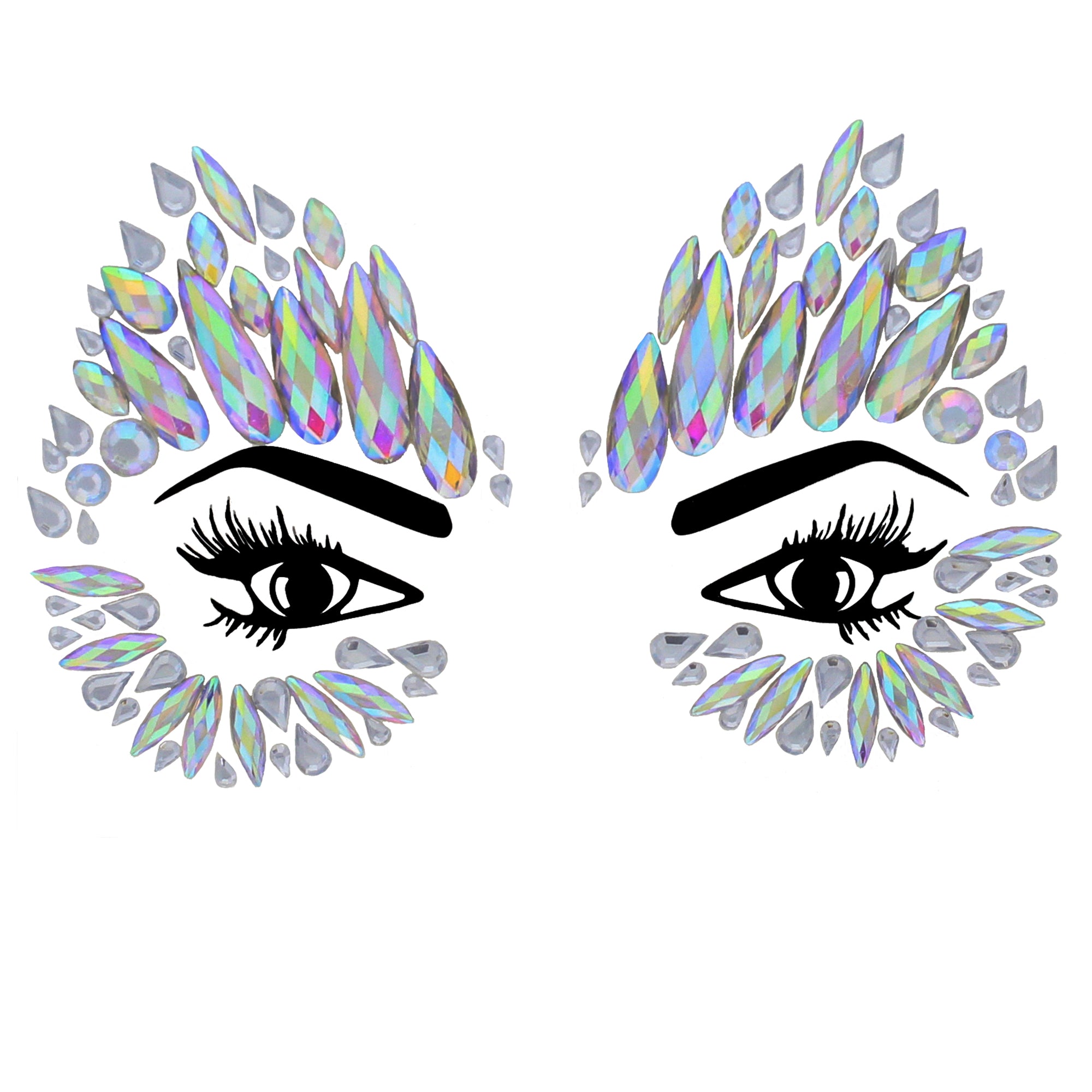 Crystal Stone Face Gems / Jewels - Style P