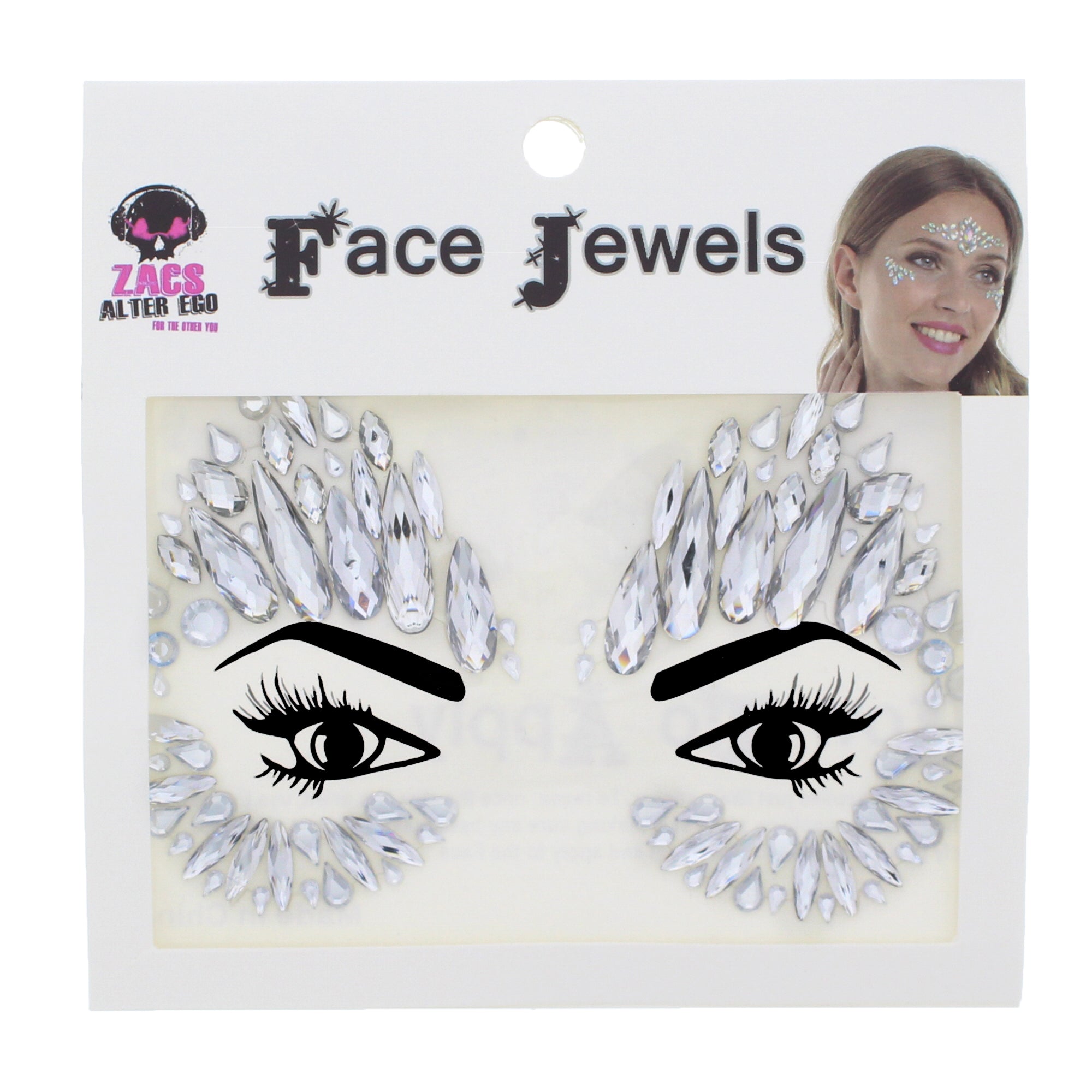 Crystal Stone Face Gems / Jewels - Style P
