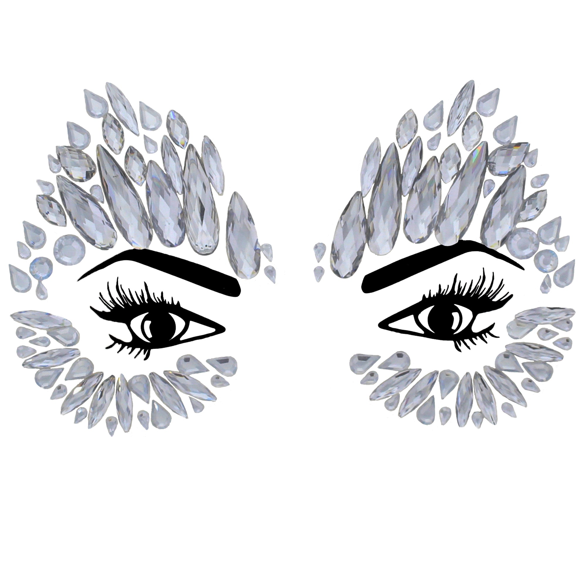 Crystal Stone Face Gems / Jewels - Style P