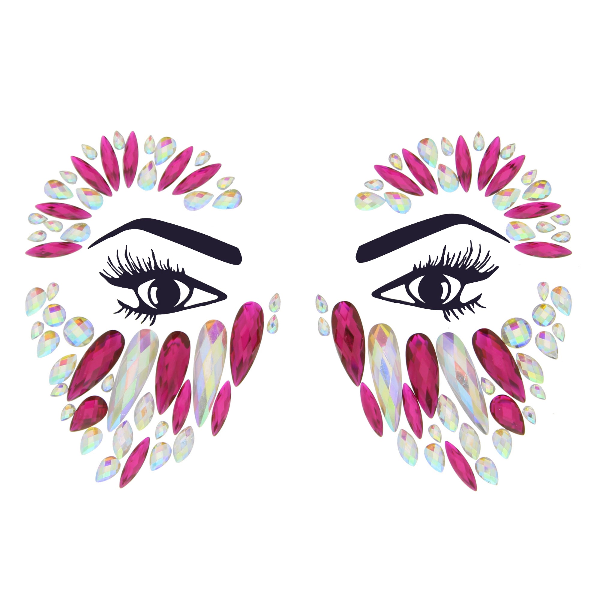 Crystal Stone Face Gems / Jewels - Style P