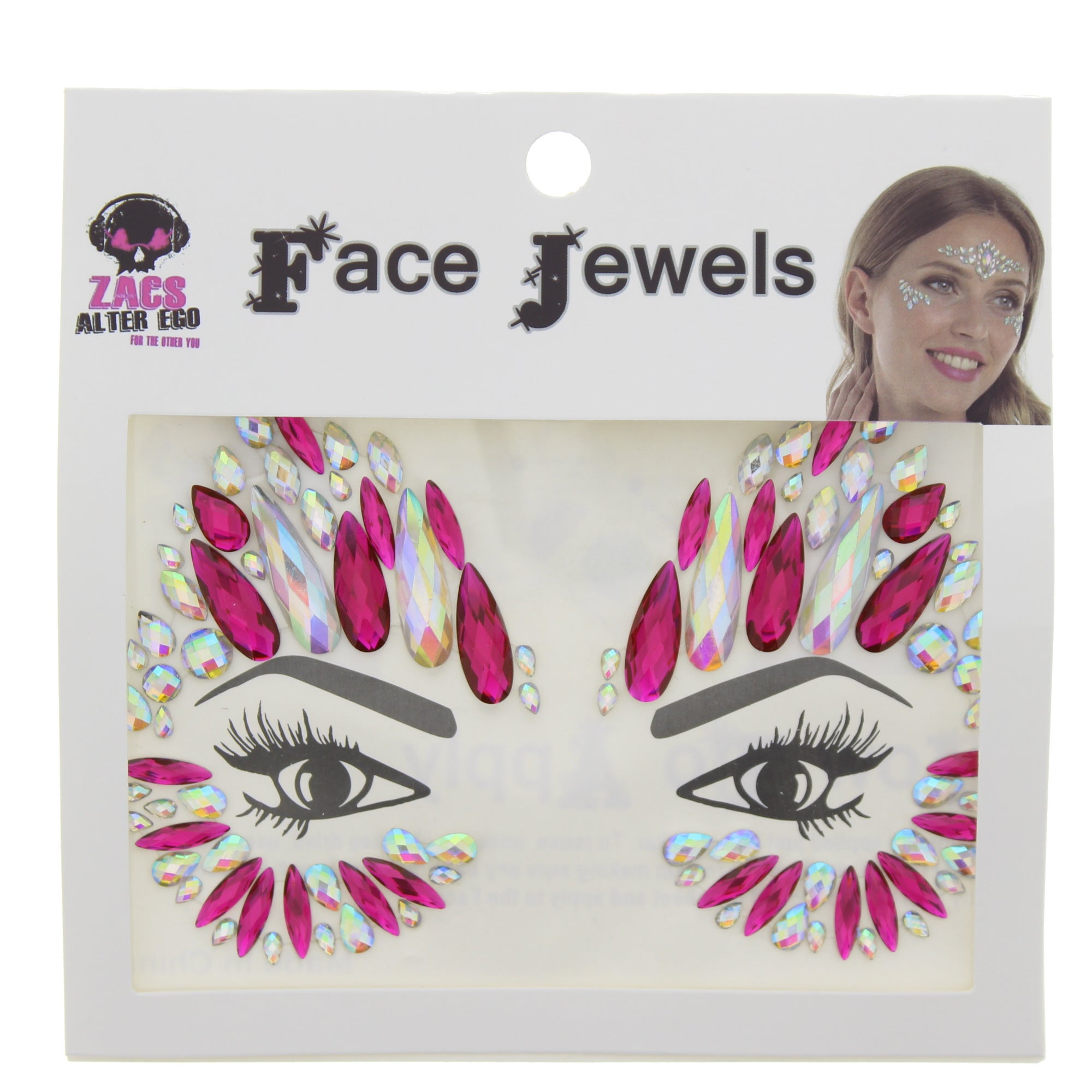 Crystal Stone Face Gems / Jewels - Style P
