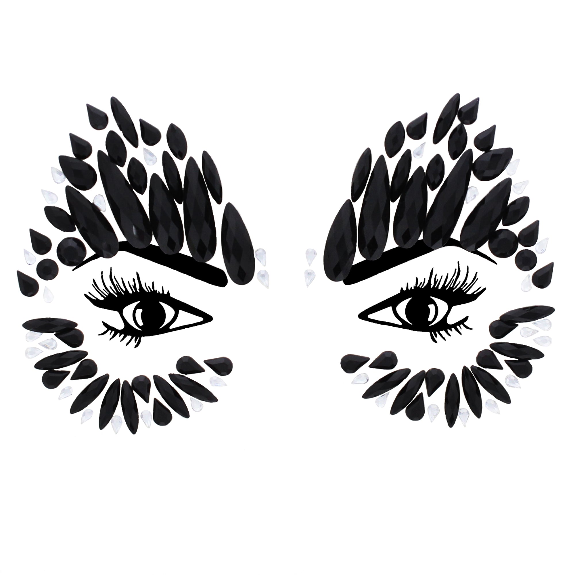 Crystal Stone Face Gems / Jewels - Style P