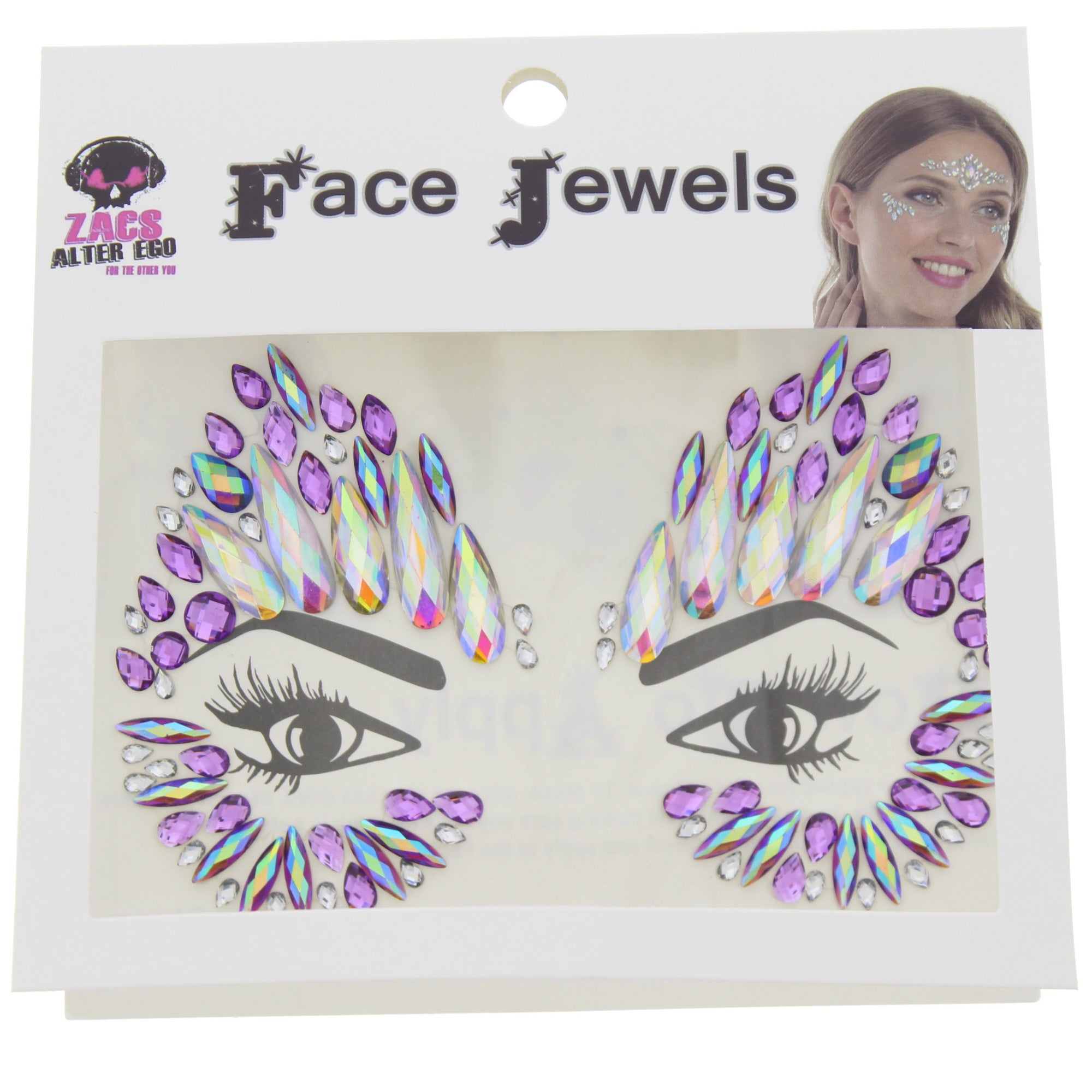 Crystal Stone Face Gems / Jewels - Style P