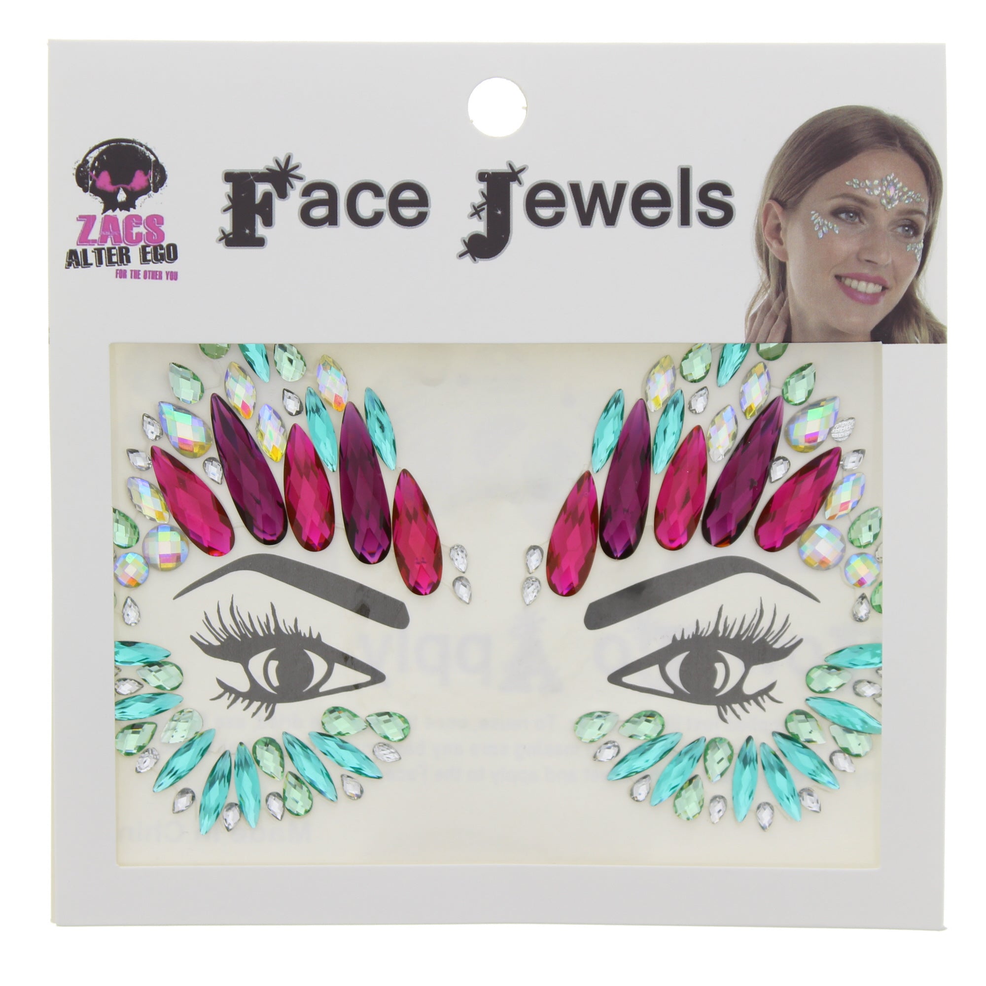 Crystal Stone Face Gems / Jewels - Style P