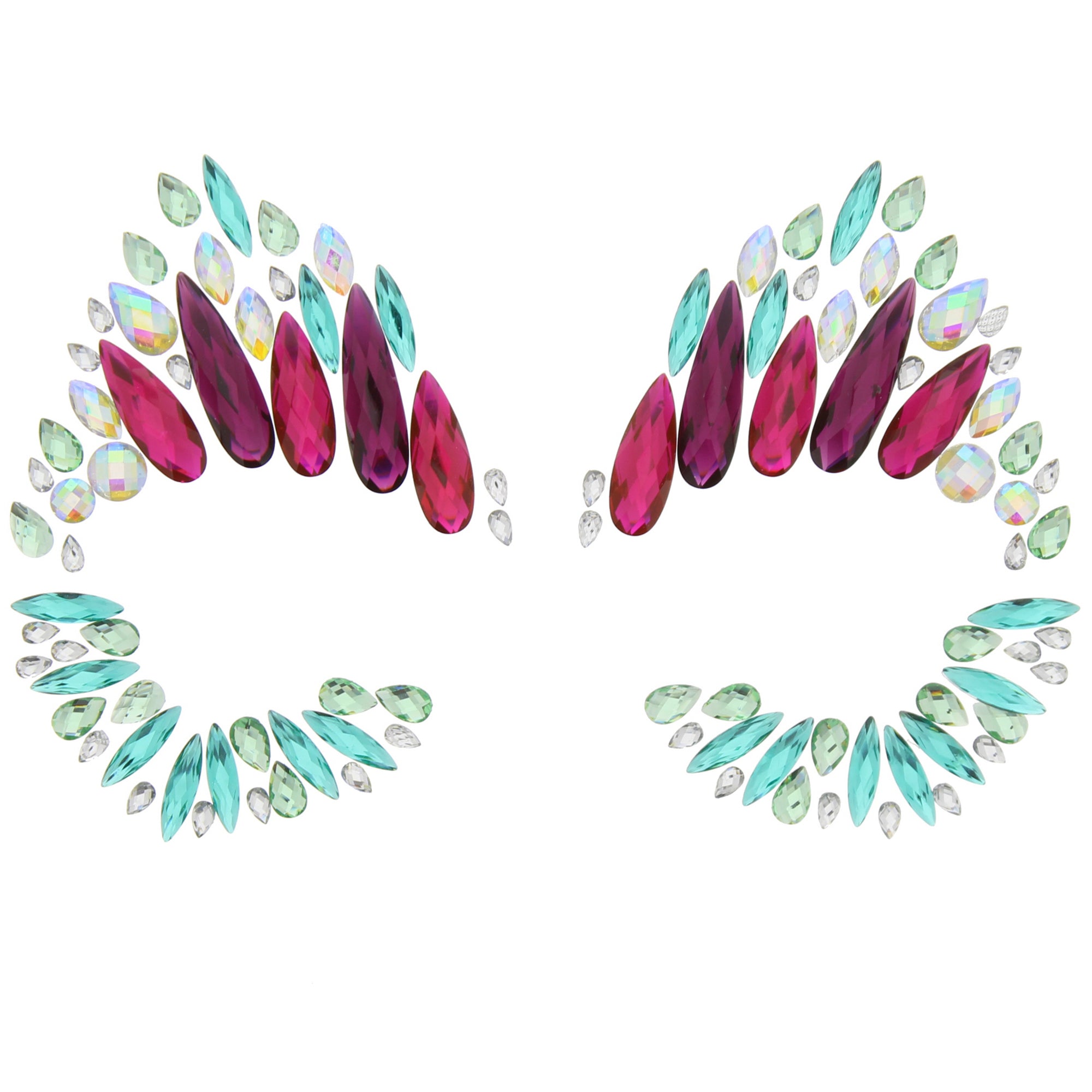 Crystal Stone Face Gems / Jewels - Style P