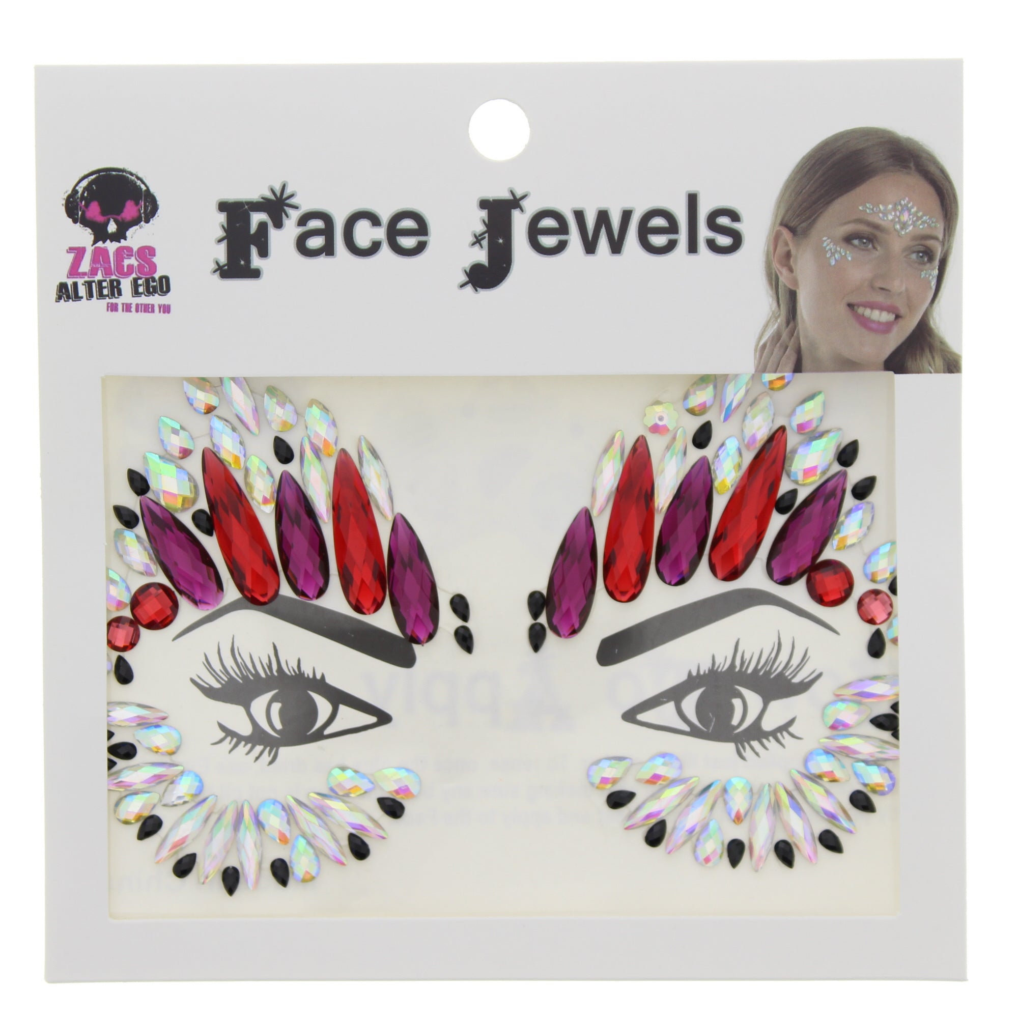 Crystal Stone Face Gems / Jewels - Style P