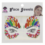 Rainbow Glitter Crystal Stone Face Gems / Jewels