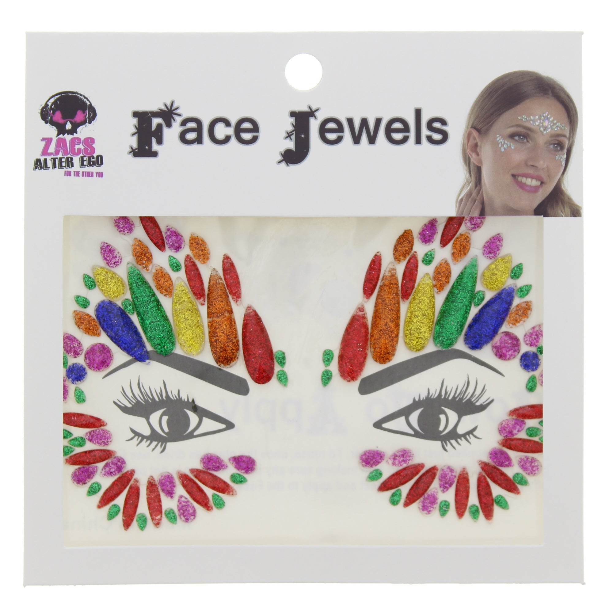 Crystal Stone Face Gems / Jewels - Style P