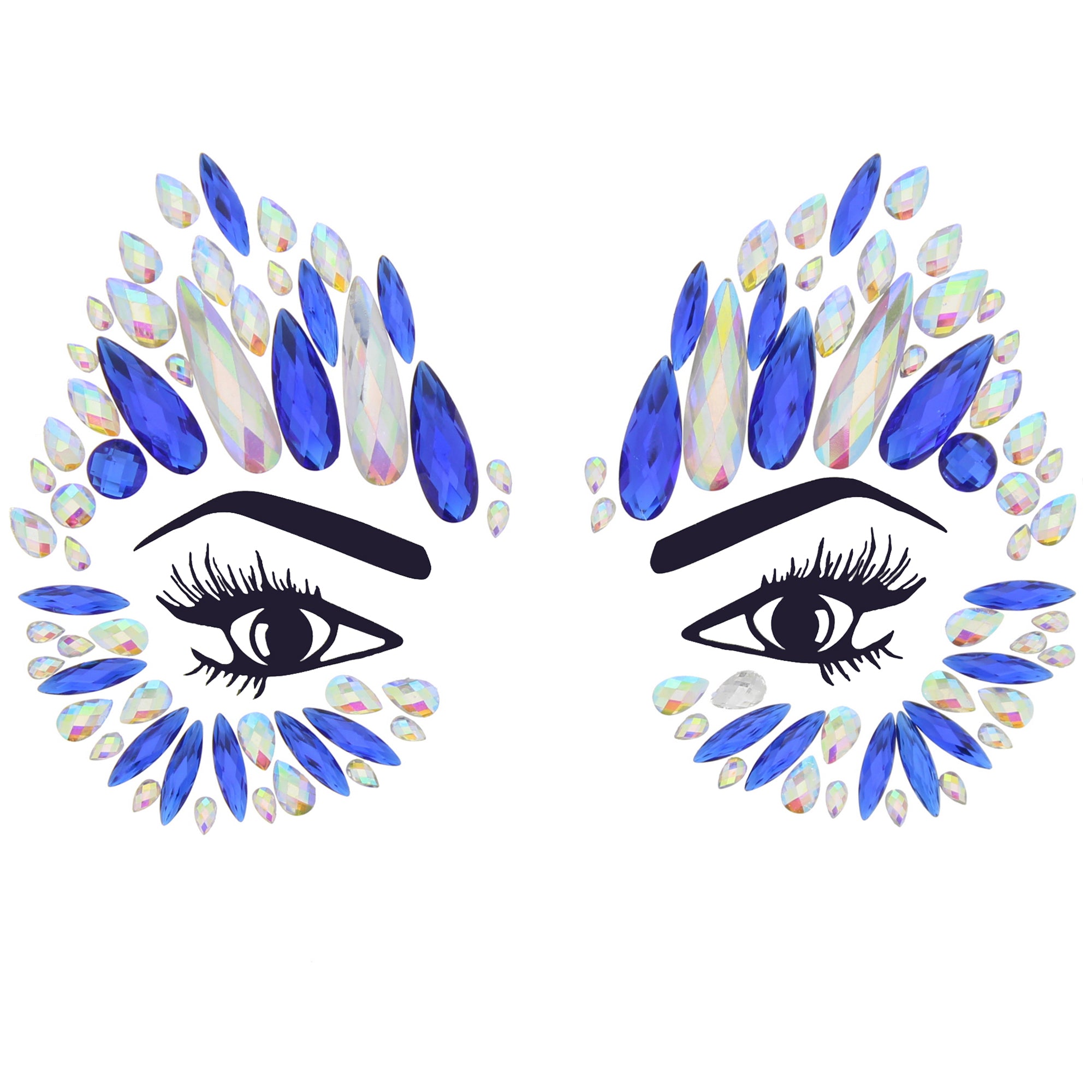 Crystal Stone Face Gems / Jewels - Style P