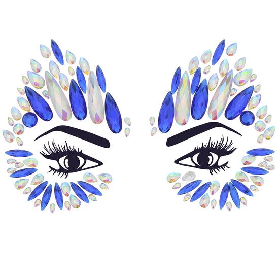 Crystal Stone Face Gems / Jewels - Style P