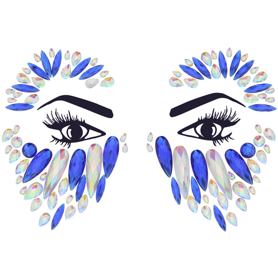 Crystal Stone Face Gems / Jewels - Style P