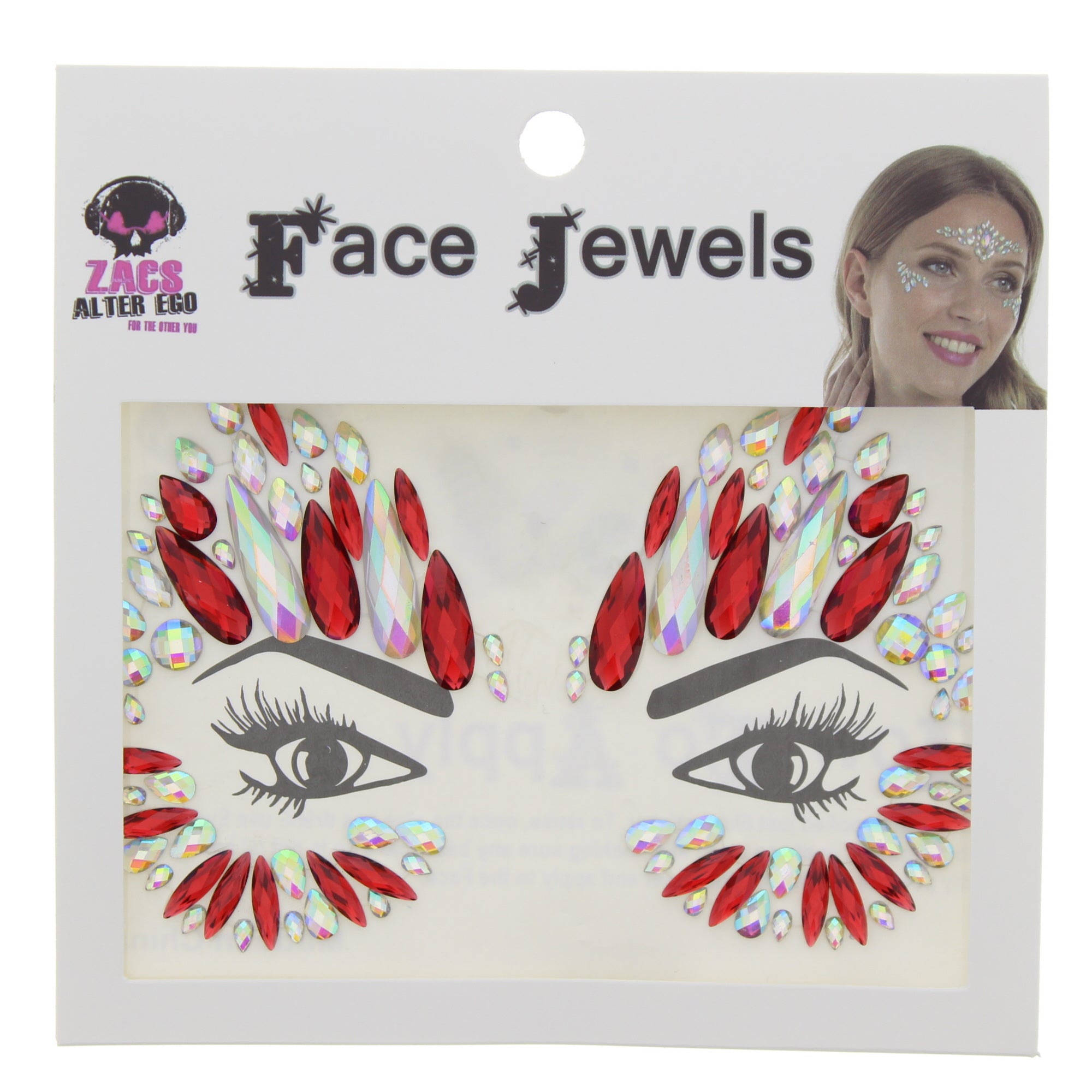 Crystal Stone Face Gems / Jewels - Style P