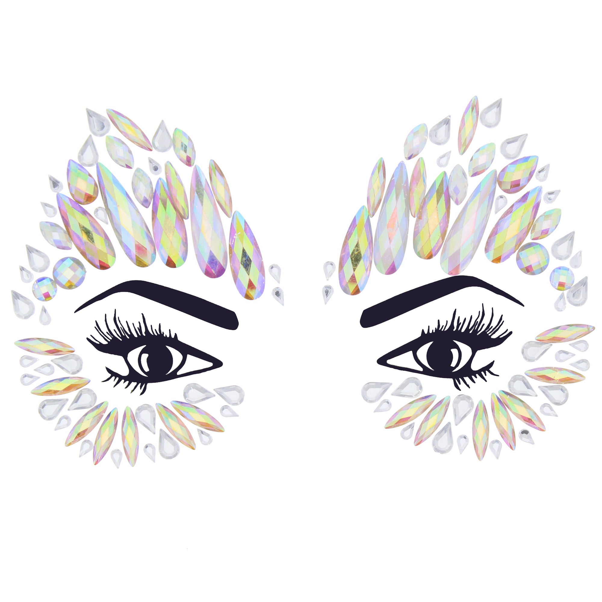 Crystal Stone Face Gems / Jewels - Style P