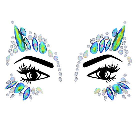 Crystal Stone Face Gems / Jewels - Style Q