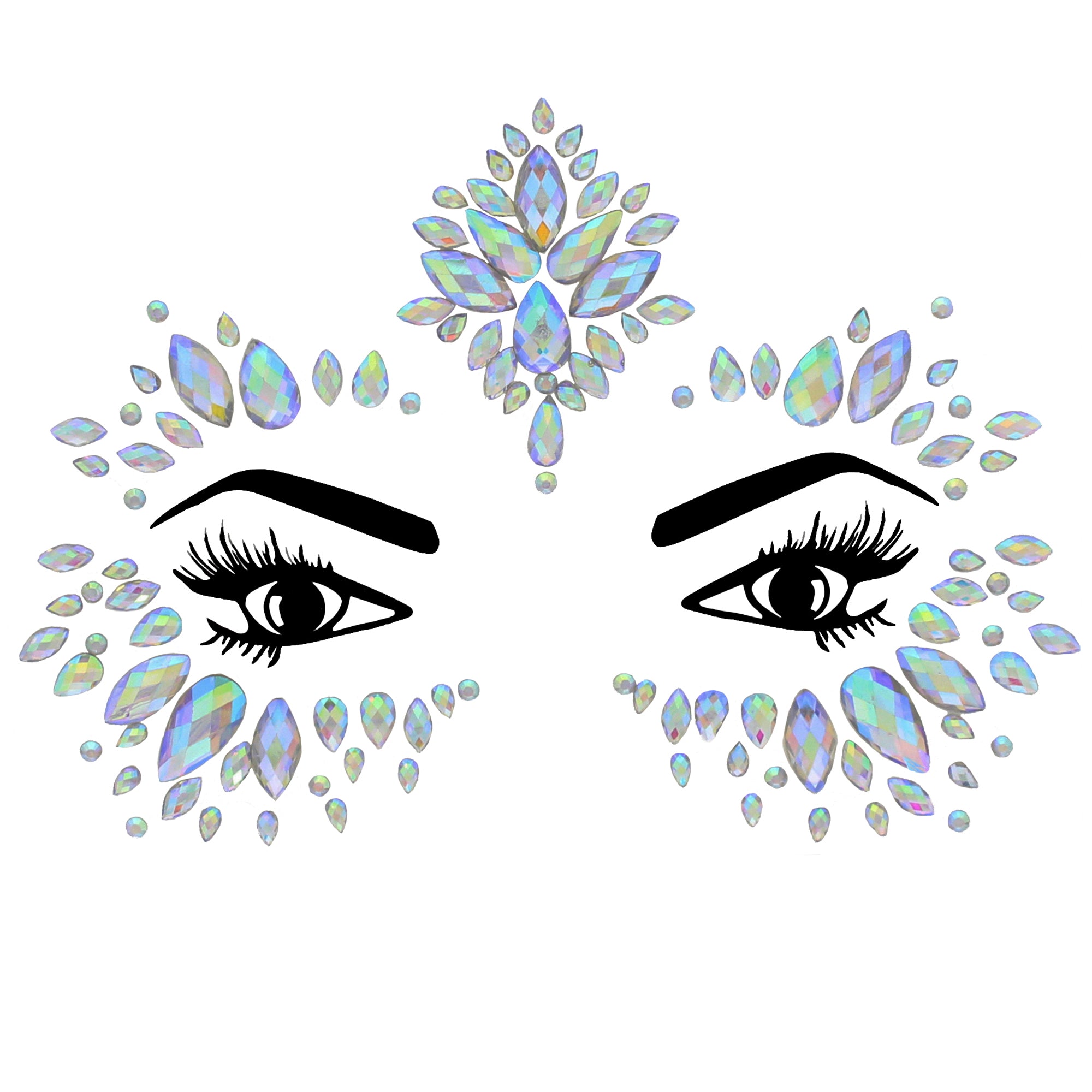 Crystal Stone Face Gems / Jewels - Style R