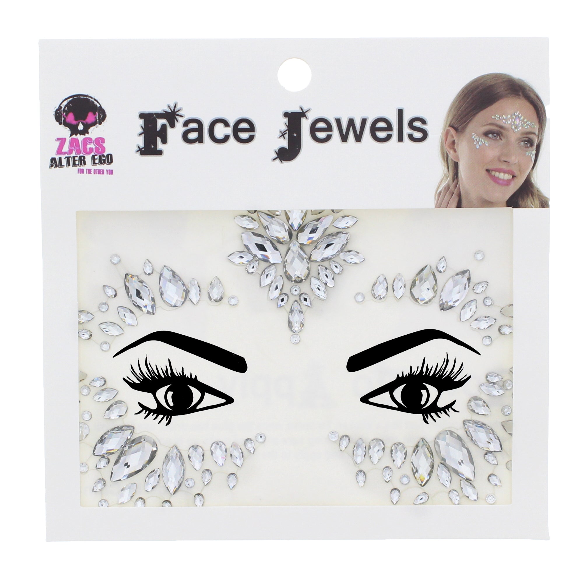 Crystal Stone Face Gems / Jewels - Style R