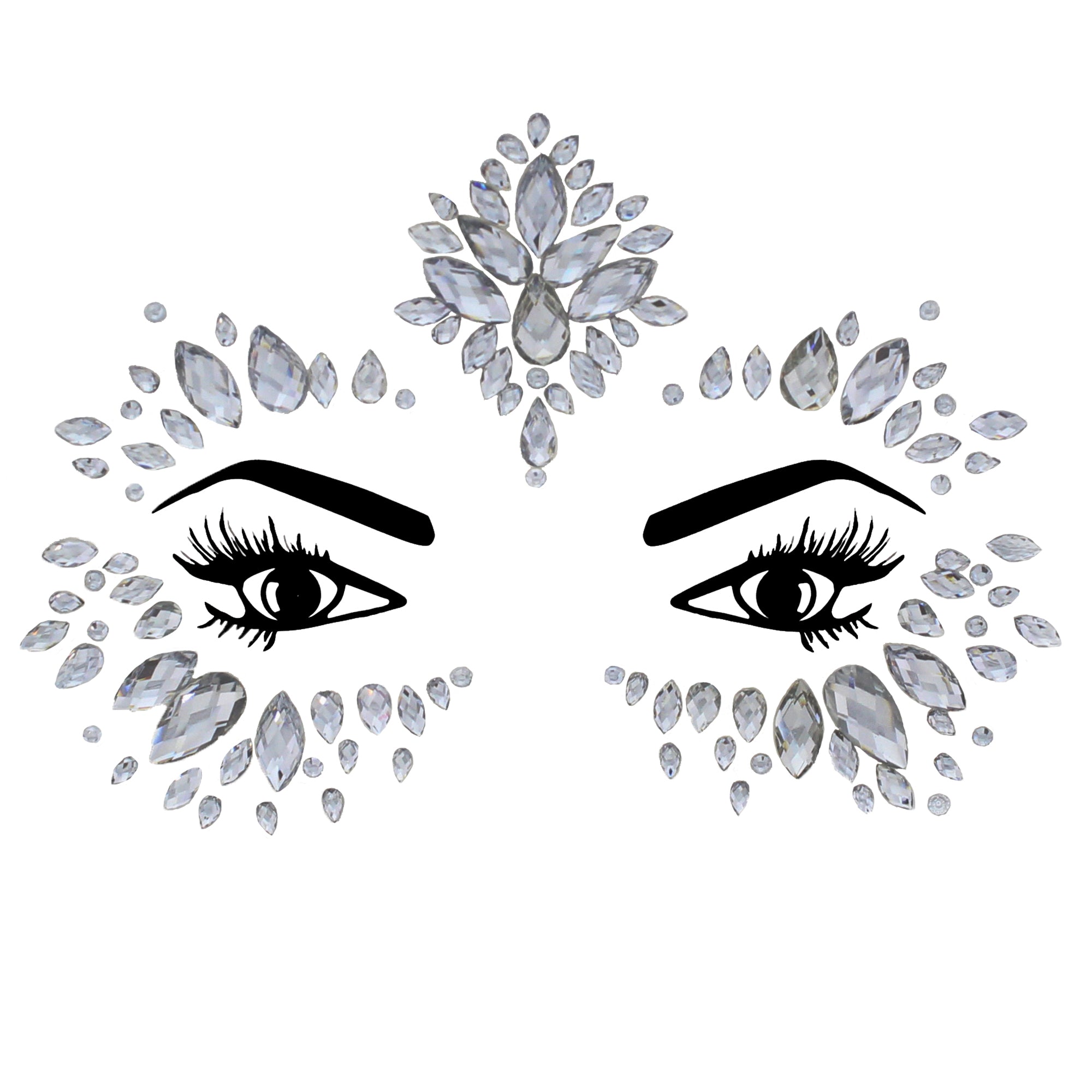 Crystal Stone Face Gems / Jewels - Style R