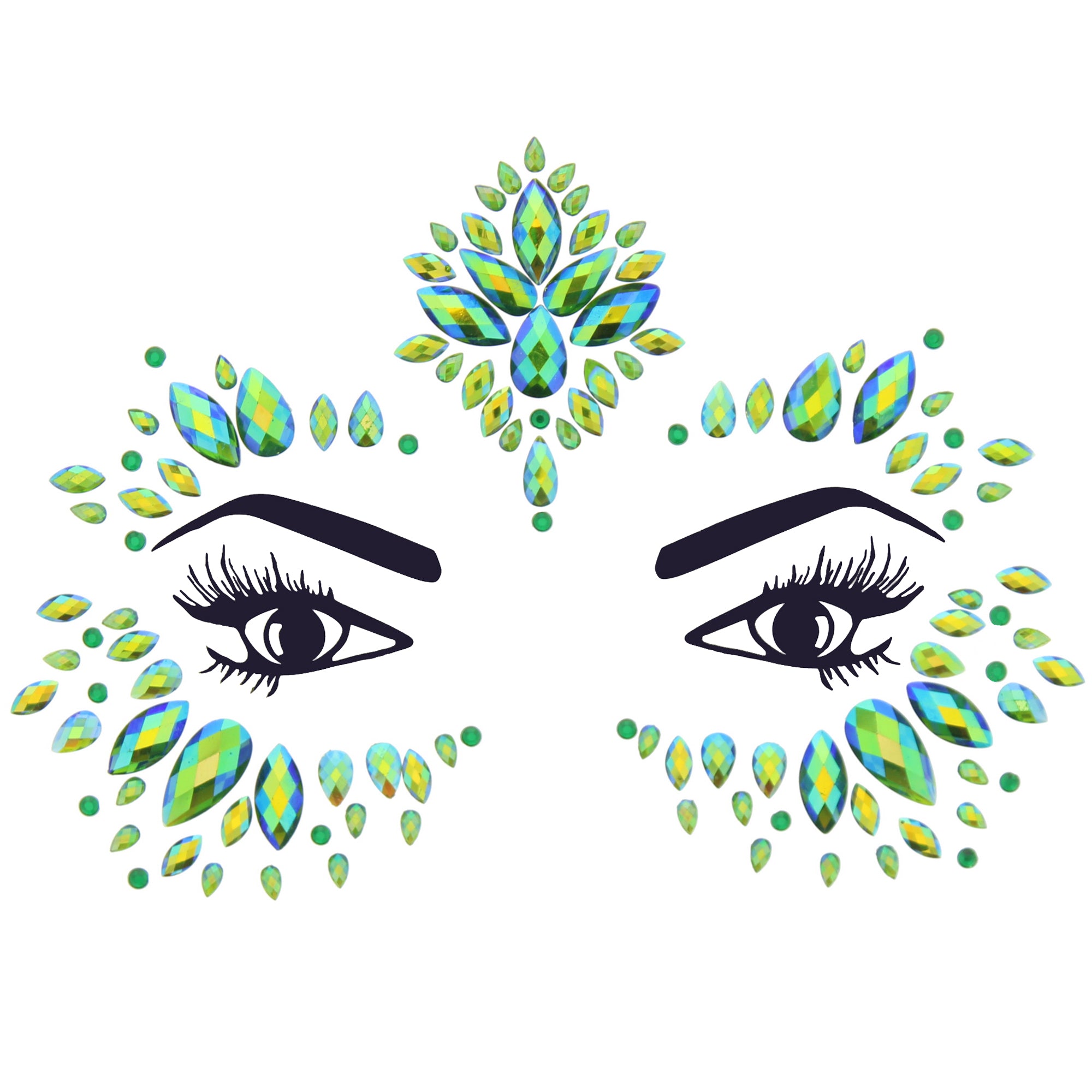 Crystal Stone Face Gems / Jewels - Style R