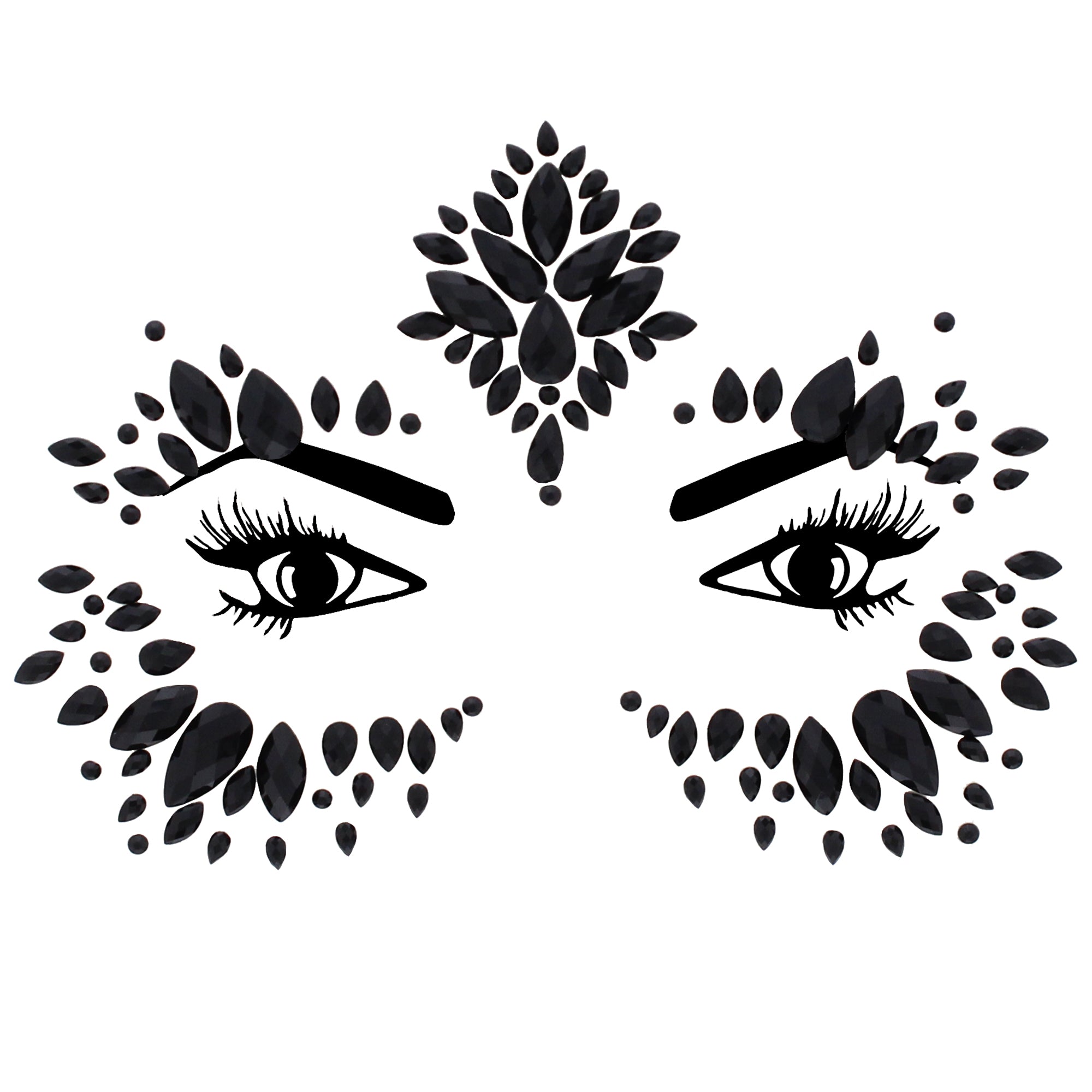 Crystal Stone Face Gems / Jewels - Style R