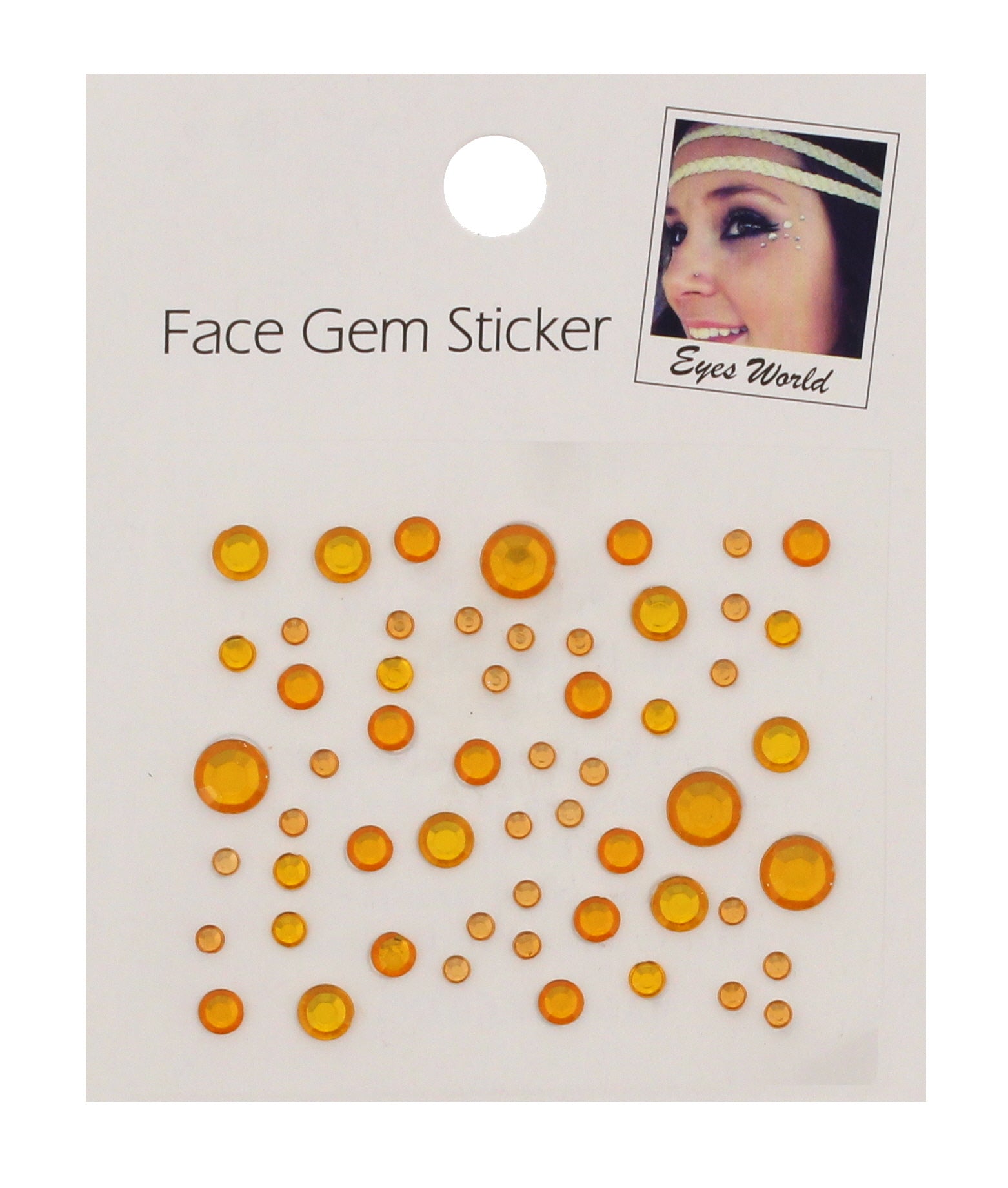 Assorted Size Crystal Faceted Round Stone Face Jewels