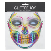 Scary Skeleton Rainbow Face Gems Set