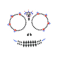 Day of the Dead Skeleton Face Gems Set