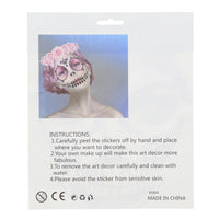 Day of the Dead Skeleton Face Gems Set