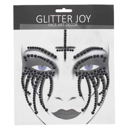 Evil Nun Jet Black Face Gems Set
