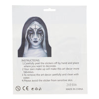 Evil Nun Jet Black Face Gems Set