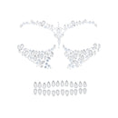 Skeleton Clear Face Gems Set