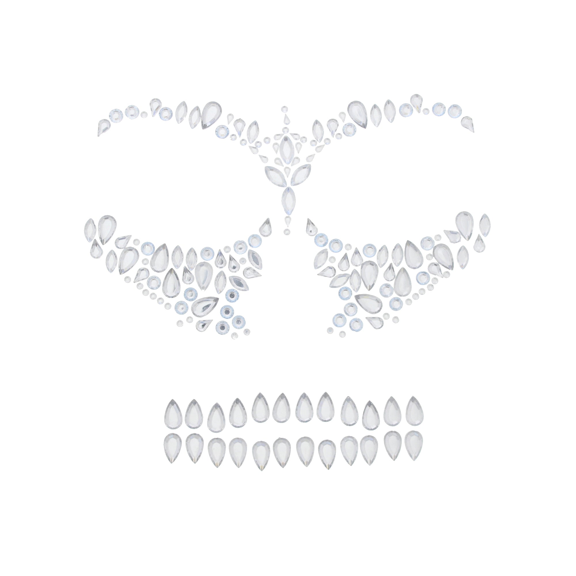 Skeleton Clear Face Gems Set
