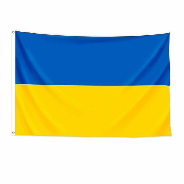 5 x 3 Feet Ukraine Flag with Brass Eyelets
